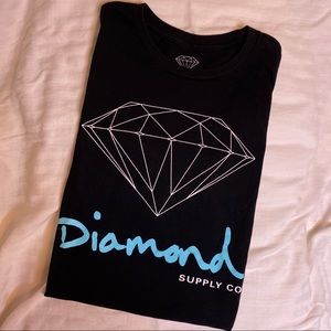 diamond supply co. womens black t-shirt